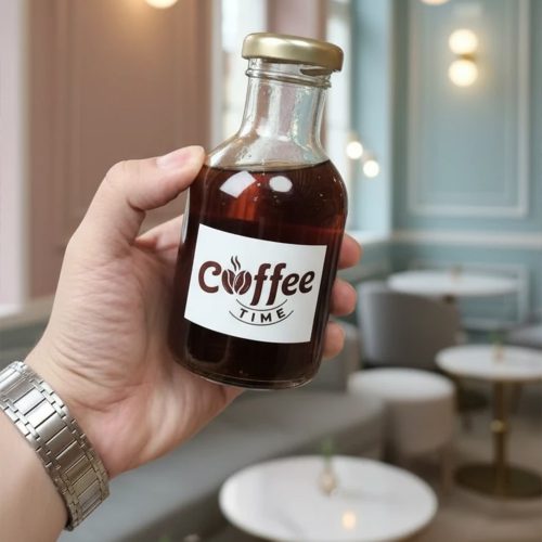 بطری شیشه ای 250 میلی لیتر مناسب قهوه و کافی شاپ