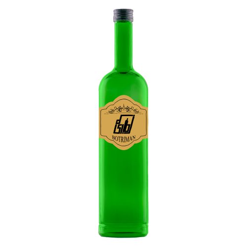 بطری ایسلندی سبز 1 لیتری درب پیچی