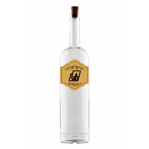 بطری ایسلندی چوب پنبه خور 1 لیتری شفاف