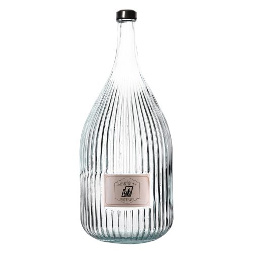 بطری شیشه ای 8 لیتری شفاف میلانو