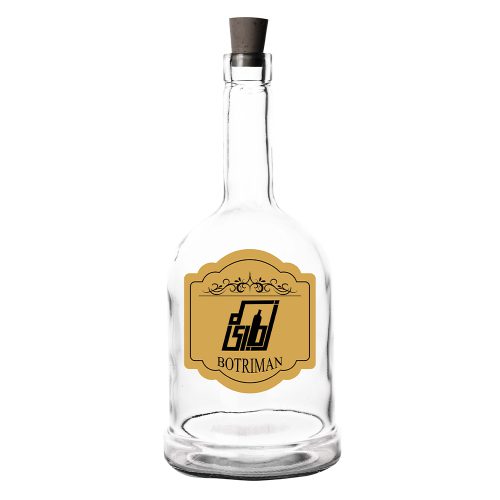بطری شیشه ای فلورانس شفاف 1 لیتری