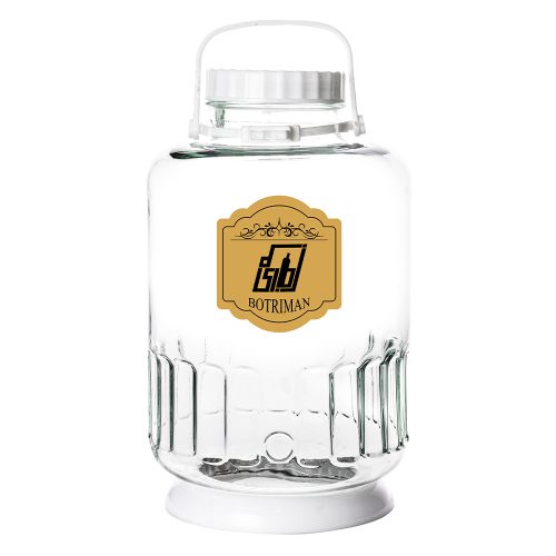 بطری بانکه شیشه ای شفاف 12 لیتری