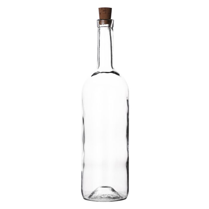 بطری فرانسوی 1 لیتری شفاف