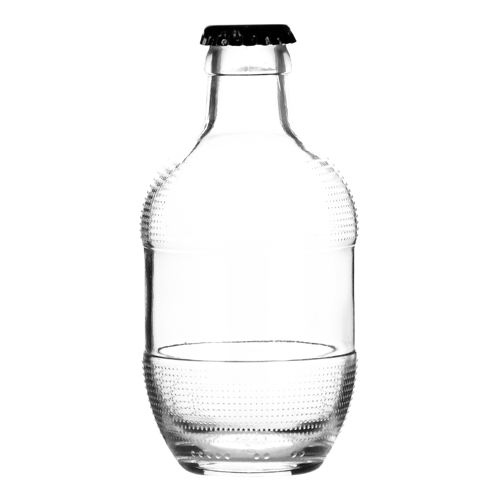 بطری شیشه ای تشتک خور بمبی 250 میلی لیتر